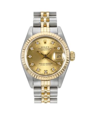 Rolex Datejust 69173 Champagne Diamond