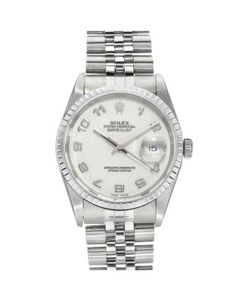 Rolex Datejust 16220 Ivory Jubilee Arabic