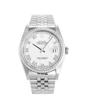 Rolex Datejust White 16220 Mens 36MM