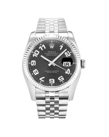 Rolex Datejust Black Dial 116234 Mens 36MM